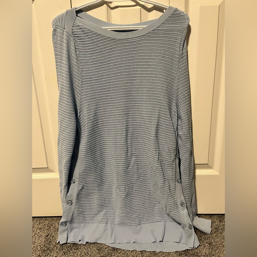 Light blue sweater dress